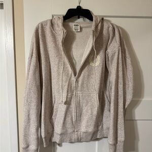 PINK Victoria's Secret Light Beige Hoodie